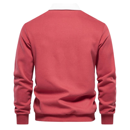 Men's Polo Neck Sweatshirt