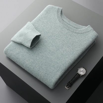 Men's Round Neck Wool Sweater
