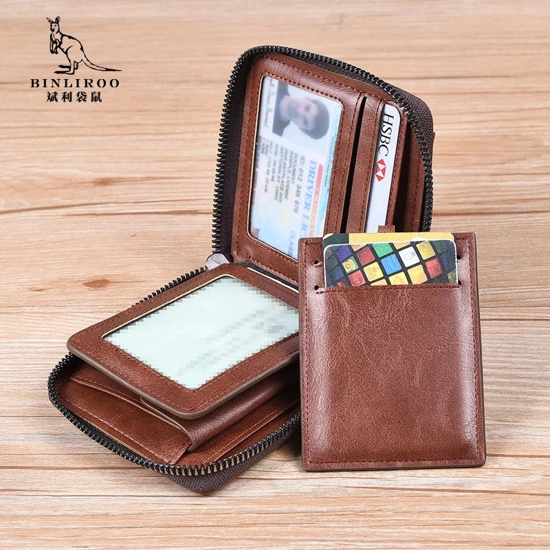 RFID Blocking Leather Wallet