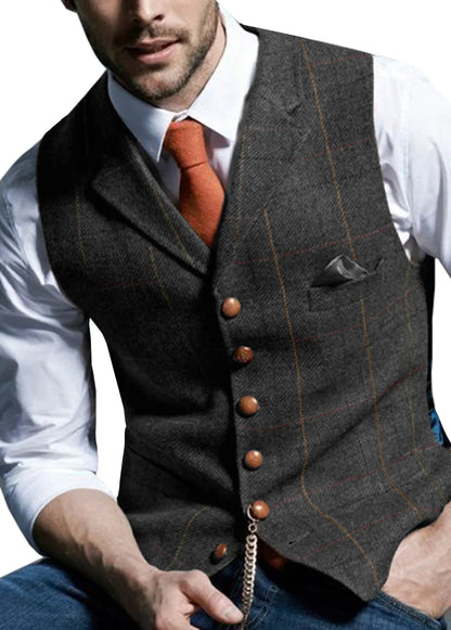 Men's Tweed Vest