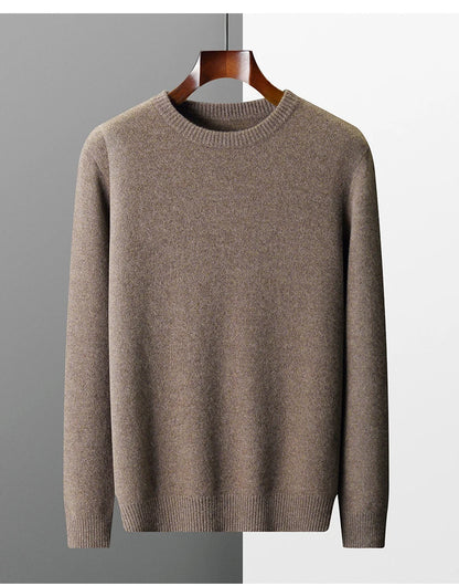 Men's Round Neck Wool Sweater