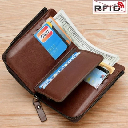 RFID Blocking Leather Wallet