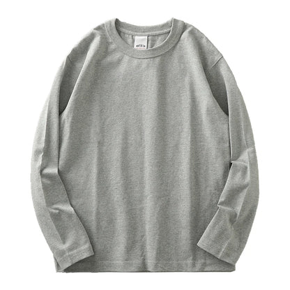 100% Cotton Men's Heavyweight Long Sleeved T Shirt