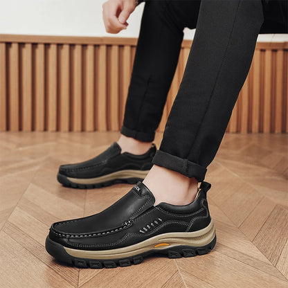 Men's Hand-Stitched Slip-On Loafers