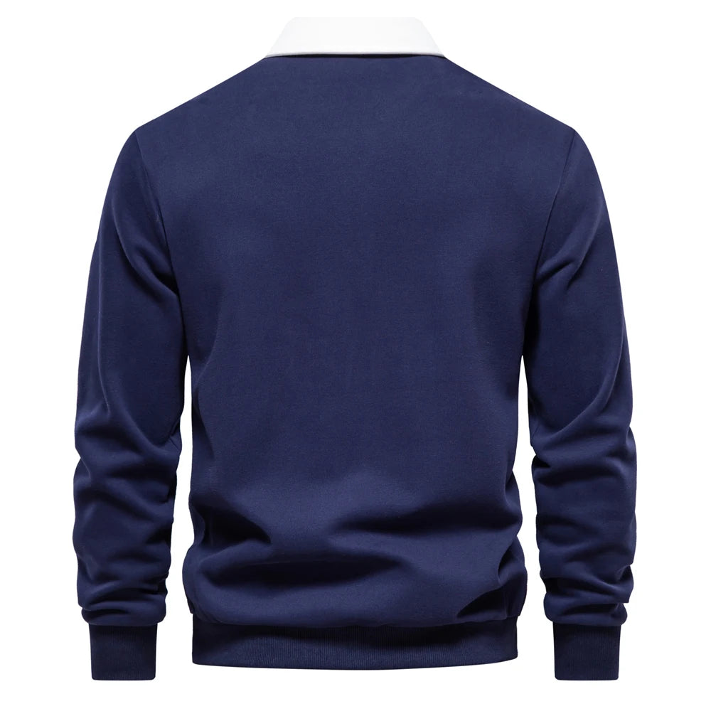 Men's Polo Neck Sweatshirt