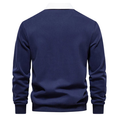 Men's Polo Neck Sweatshirt