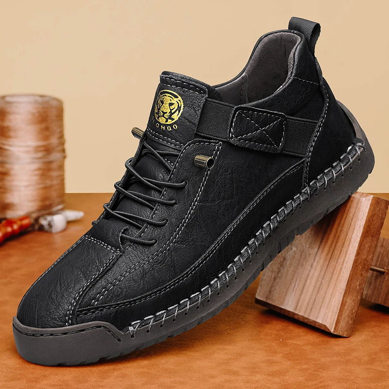 Men's Breathable Leather Ankle Boots