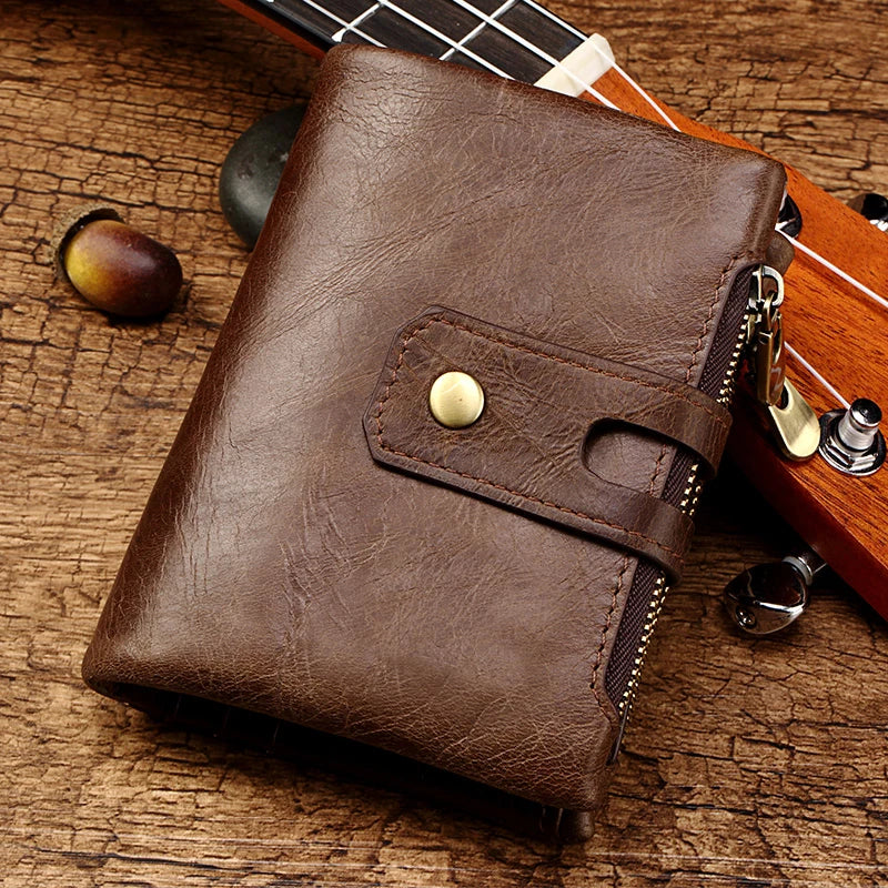 Genuine Leather Bifold Wallet