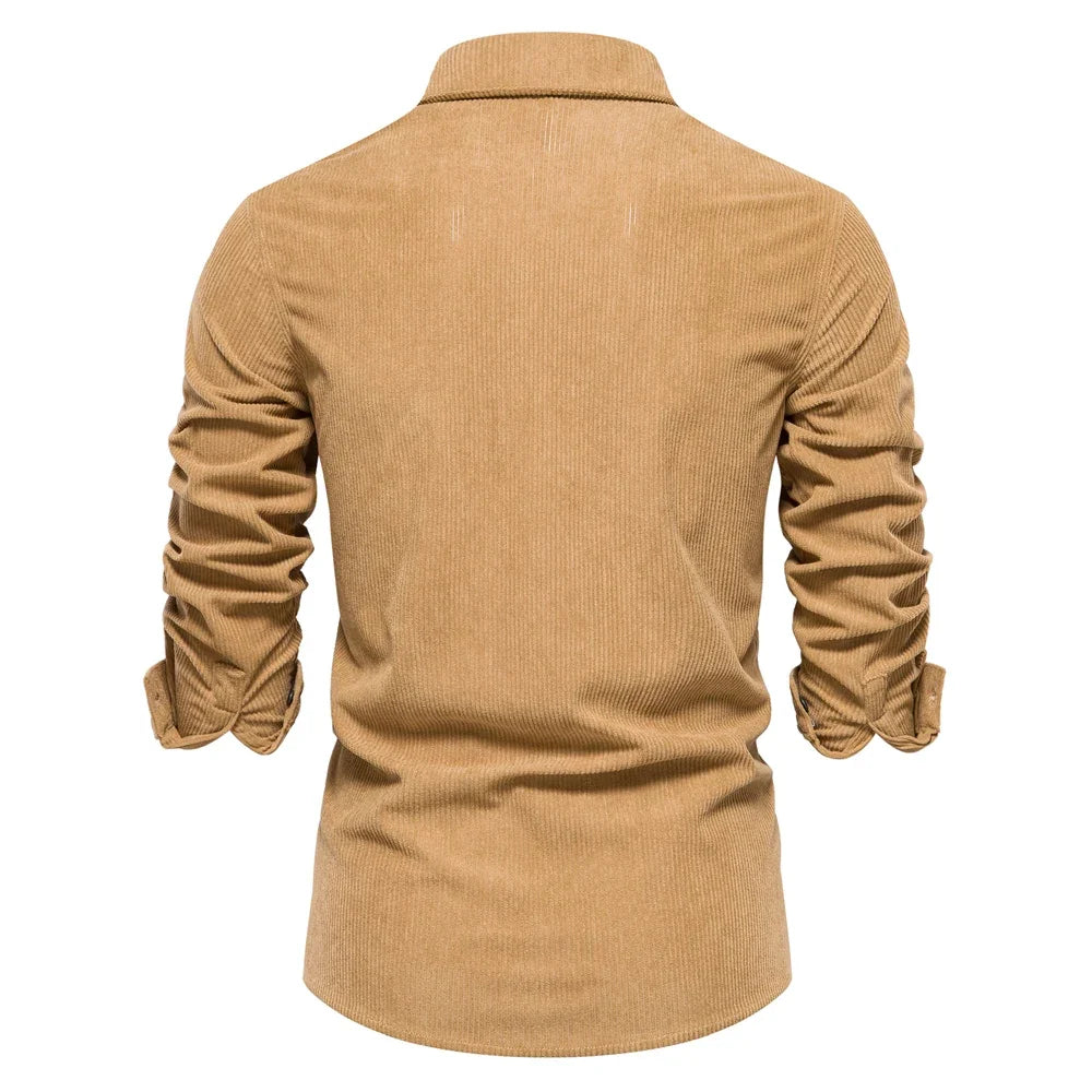 Men's Corduroy Business Casual Shirt