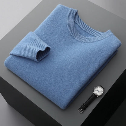 Men's Round Neck Wool Sweater