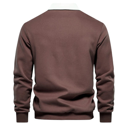 Men's Polo Neck Sweatshirt