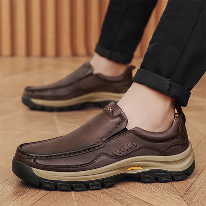 Men's Hand-Stitched Slip-On Loafers