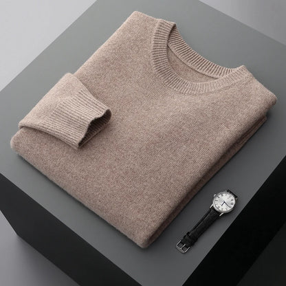 Men's Round Neck Wool Sweater