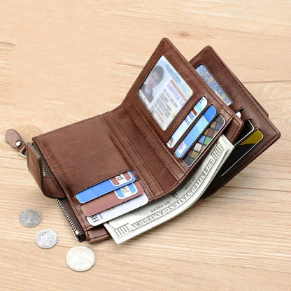 RFID Blocking Leather Wallet