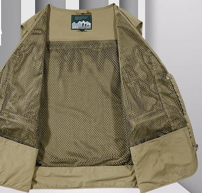Men's Outdoor Leisure Multi-Pocket Breathable Vest