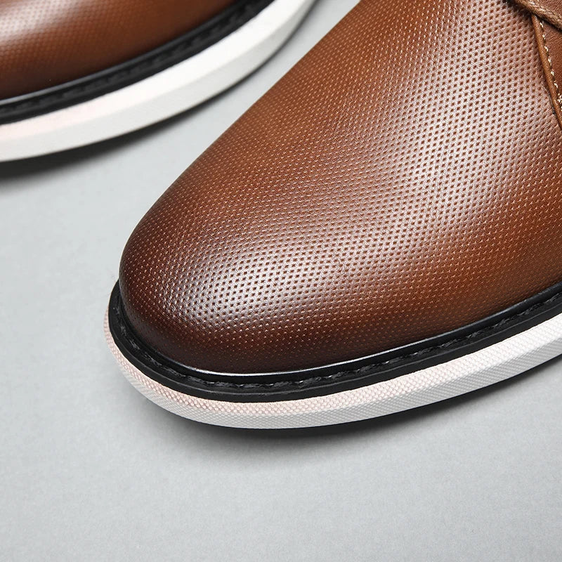 Men’s Leather Casual Business Style Dress Shoes