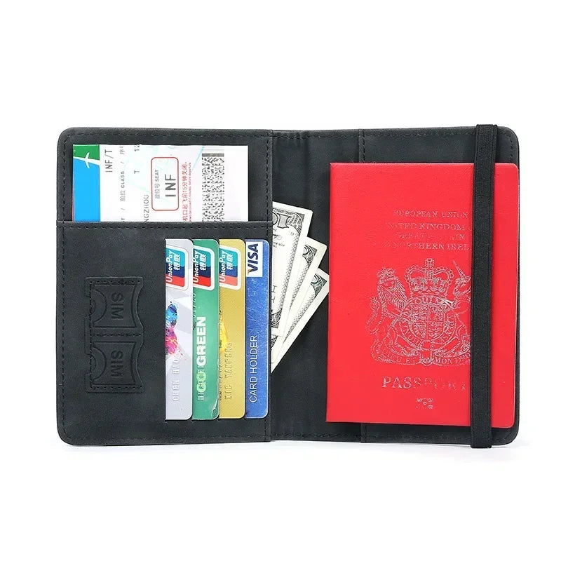 RFID Blocking Protection Travel Passport Credit Holder Cover Case