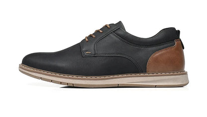PU Leather Casual Lace-Up Shoes