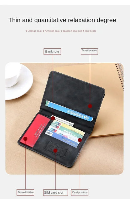 RFID Blocking Protection Travel Passport Credit Holder Cover Case