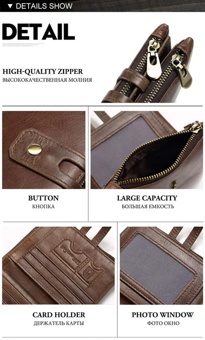 Genuine Leather Bifold Wallet
