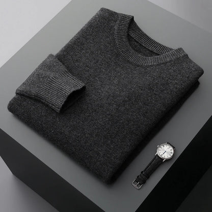Men's Round Neck Wool Sweater