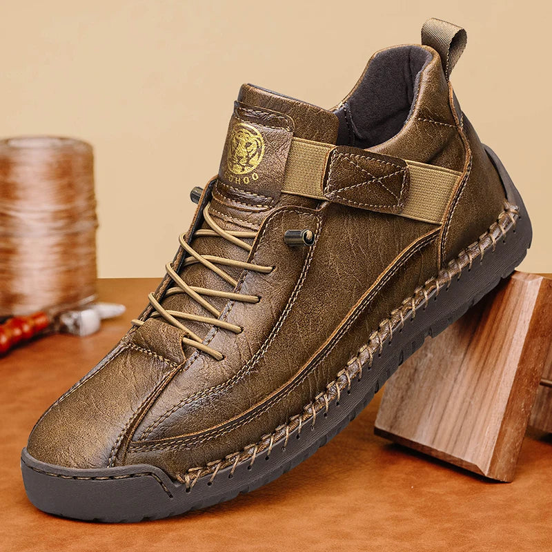 Men's Breathable Leather Ankle Boots