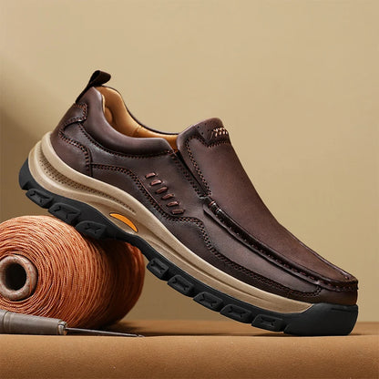 Men's Hand-Stitched Slip-On Loafers