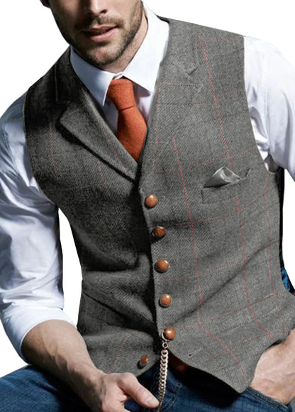 Men's Tweed Vest