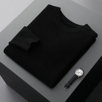 Men's Round Neck Wool Sweater