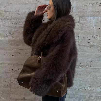 Faux Fur Short Coat Jacket