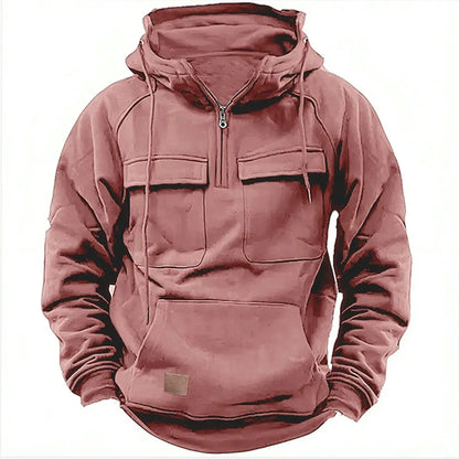 Men's Multi-Pocket Patch Hoodie