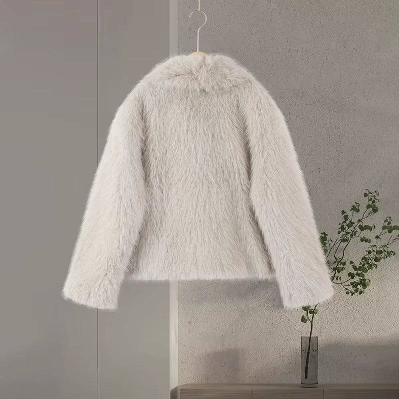 Faux Fur Short Coat Jacket
