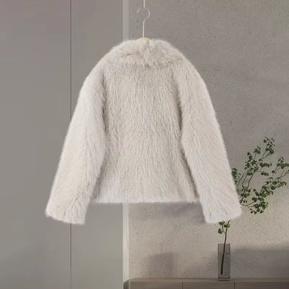 Faux Fur Short Coat Jacket