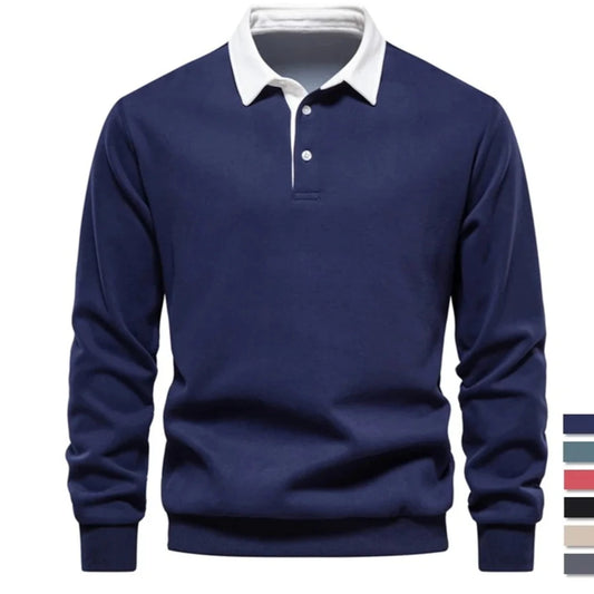 Men's Polo Neck Sweatshirt