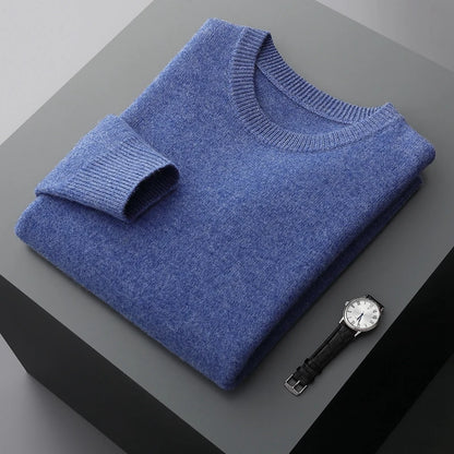 Men's Round Neck Wool Sweater