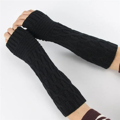 Arm Warmer Fingerless Mitten Gloves