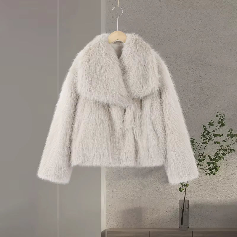 Faux Fur Short Coat Jacket