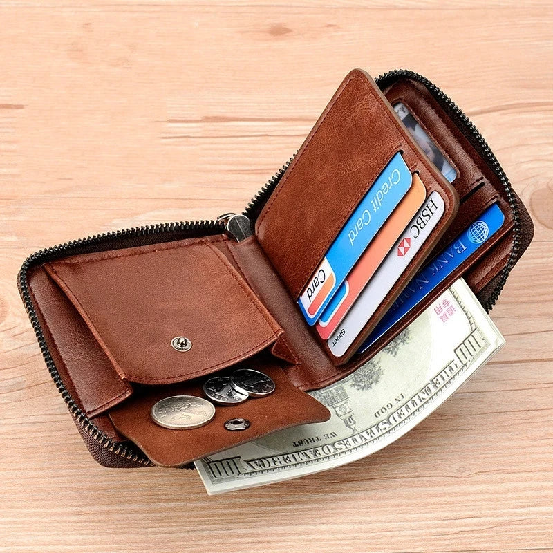 RFID Blocking Leather Wallet