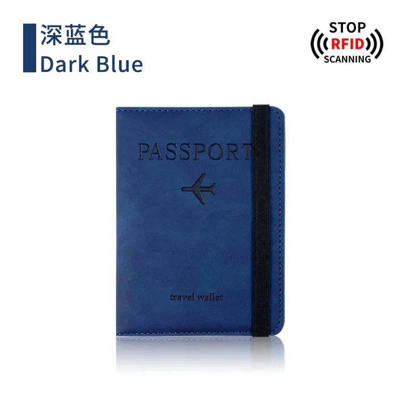 RFID Blocking Protection Travel Passport Credit Holder Cover Case
