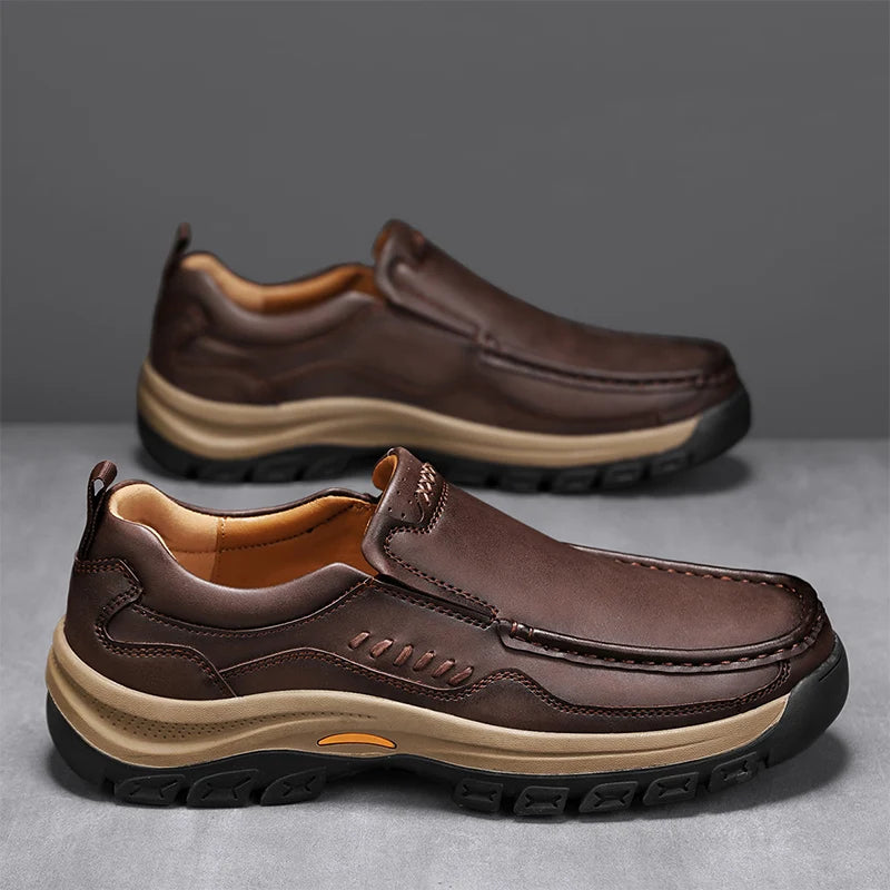 Men's Hand-Stitched Slip-On Loafers