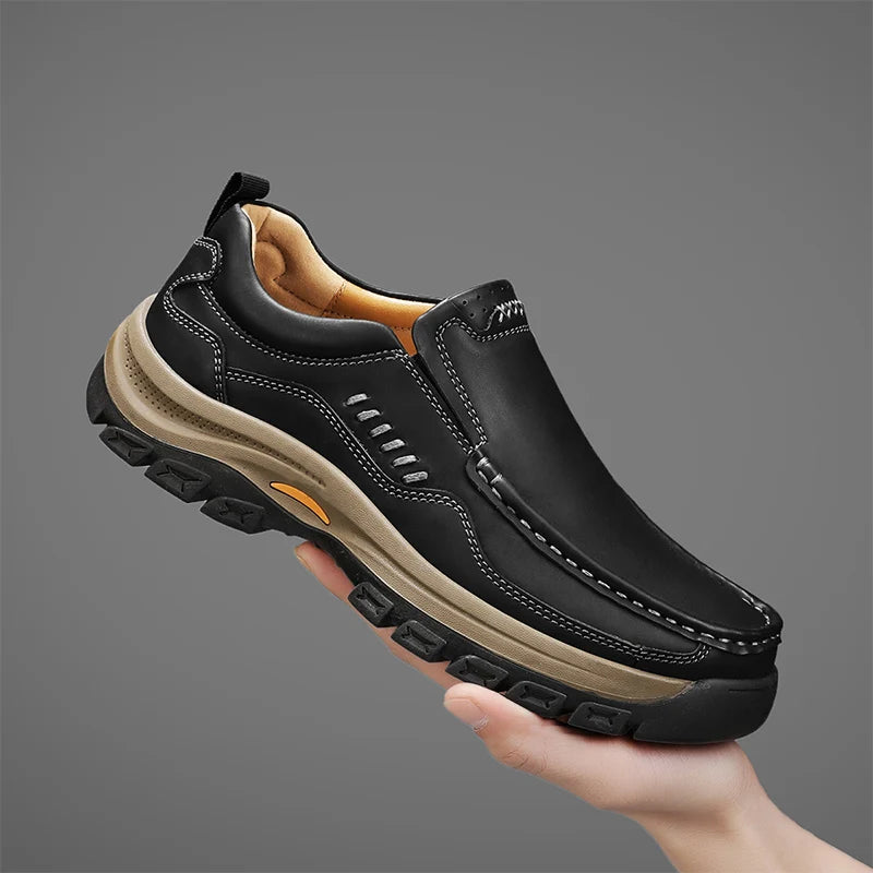 Men's Hand-Stitched Slip-On Loafers