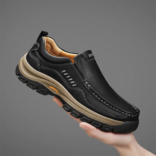 Men's Hand-Stitched Slip-On Loafers