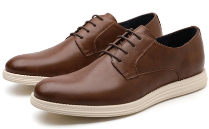 Men’s Leather Smart Business Casual Lace-Up Shoes