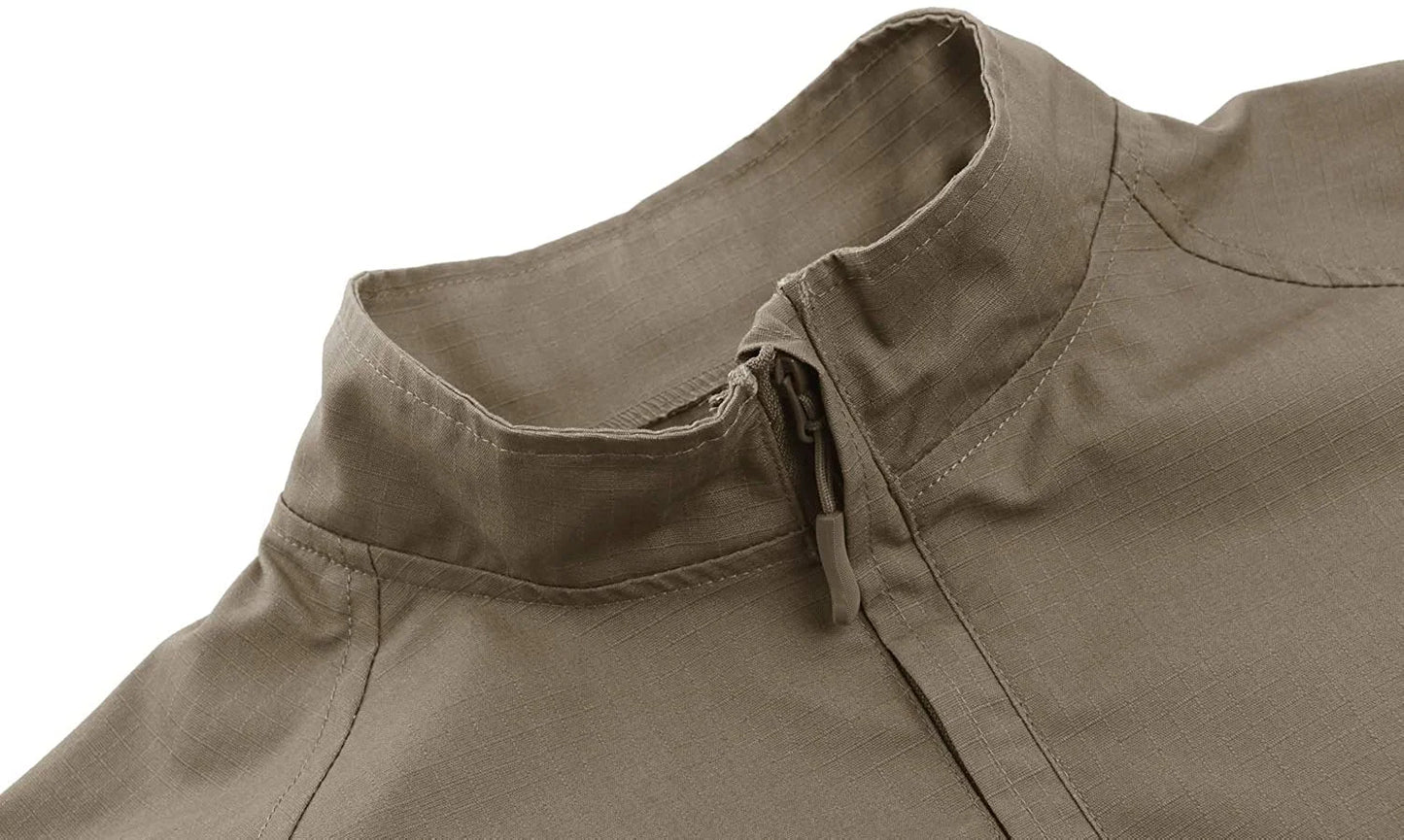 Men's Quarter Zip Long Sleeve Outdoor Pullover