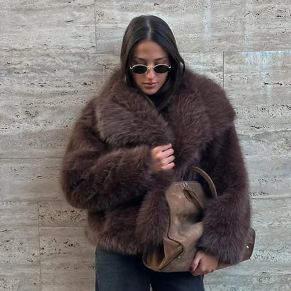 Faux Fur Short Coat Jacket