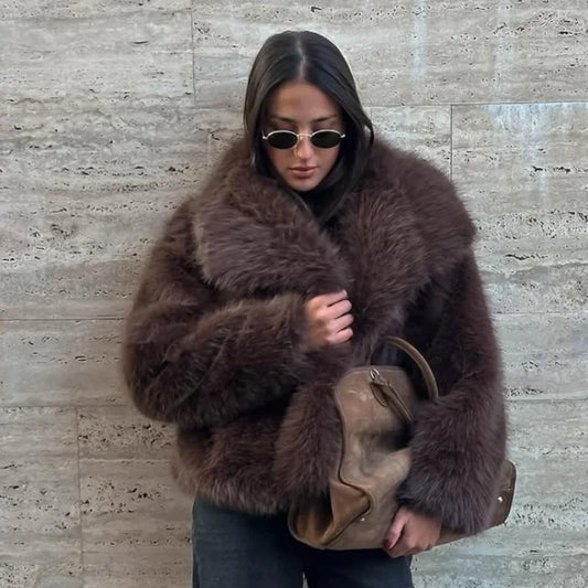 Faux Fur Short Coat Jacket