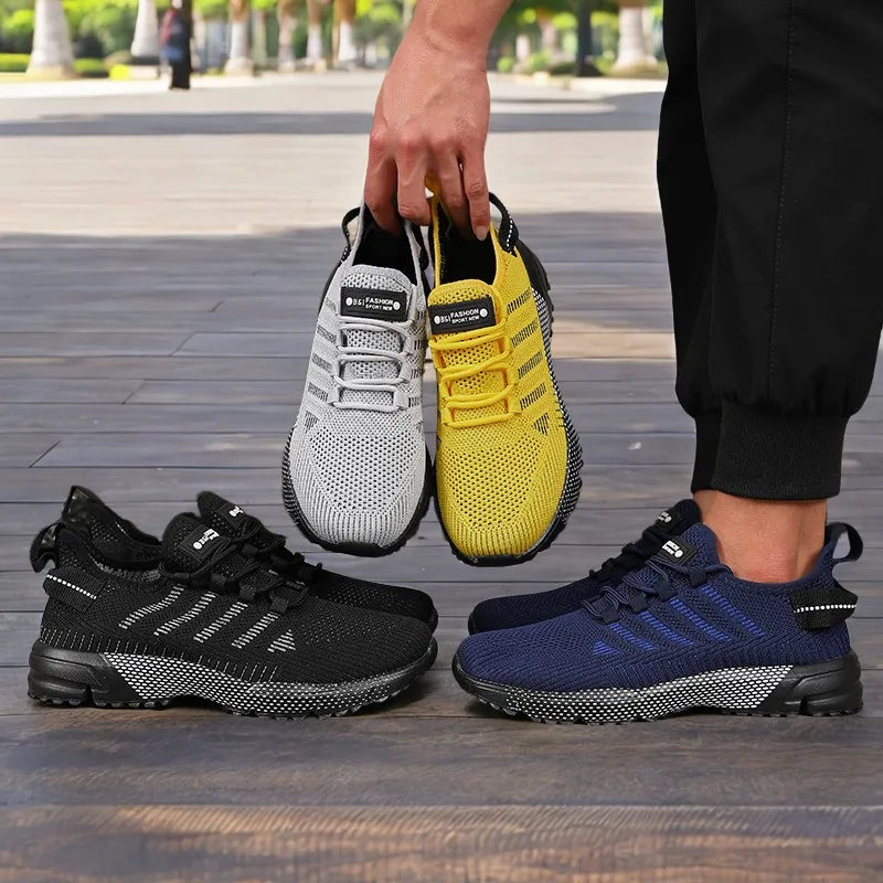 Men's Thick Sole Lightweight Breathable Sneakers