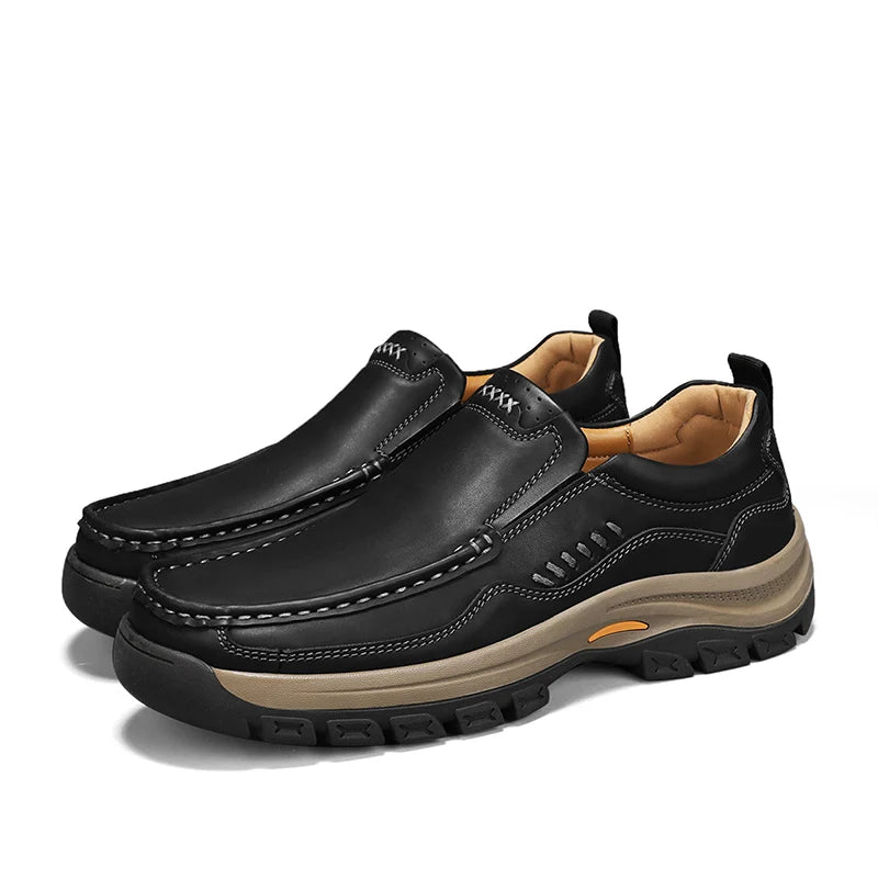 Men's Hand-Stitched Slip-On Loafers