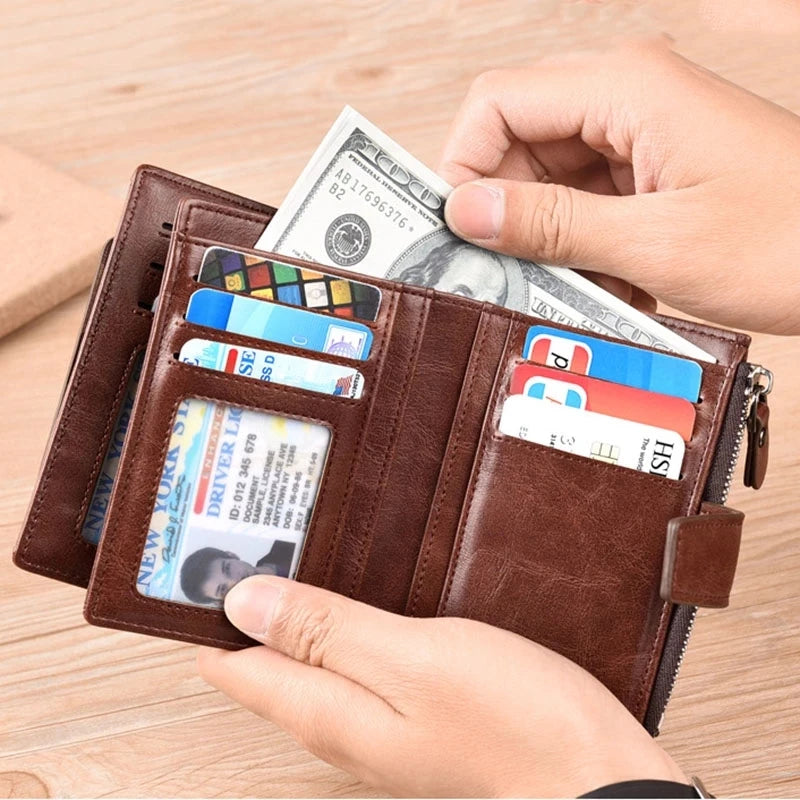 RFID Blocking Leather Wallet