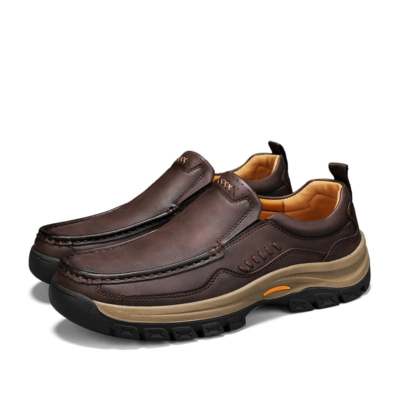 Men's Hand-Stitched Slip-On Loafers